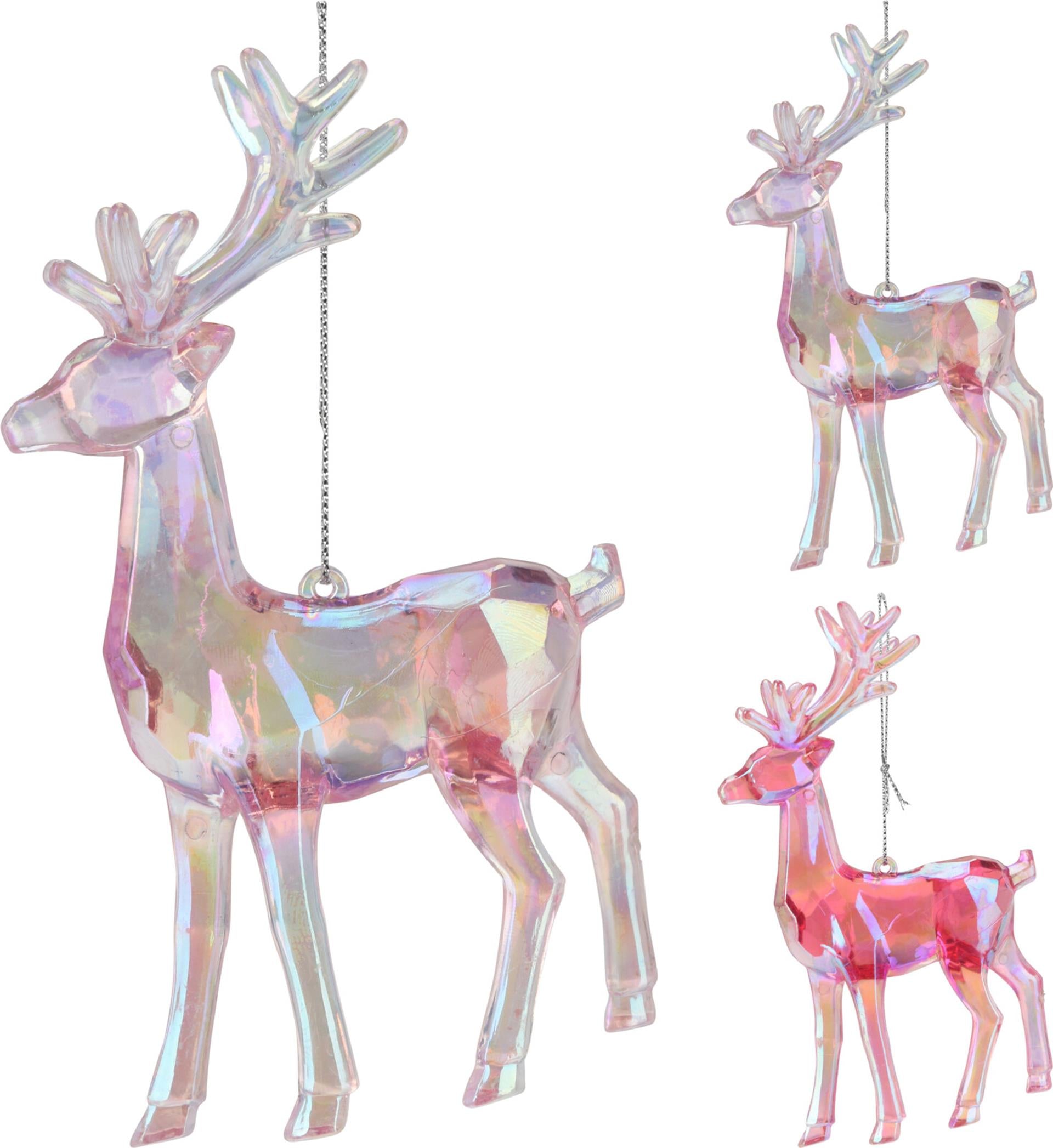 Home Styling Weihnachtsanhänger Rentier schillernd