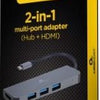 Cableexpert USB-C 2-in-1 Multi-Adapter USB-C Dock 2-Wege – 9530502