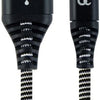Cableexpert USB-C Ladekabel 2m geflochten schwarz - weiß - 9530141