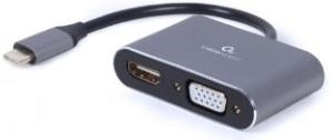 Cableexpert USB-C auf HDMI + VGA-Adapterkabel 15 cm – 9530408