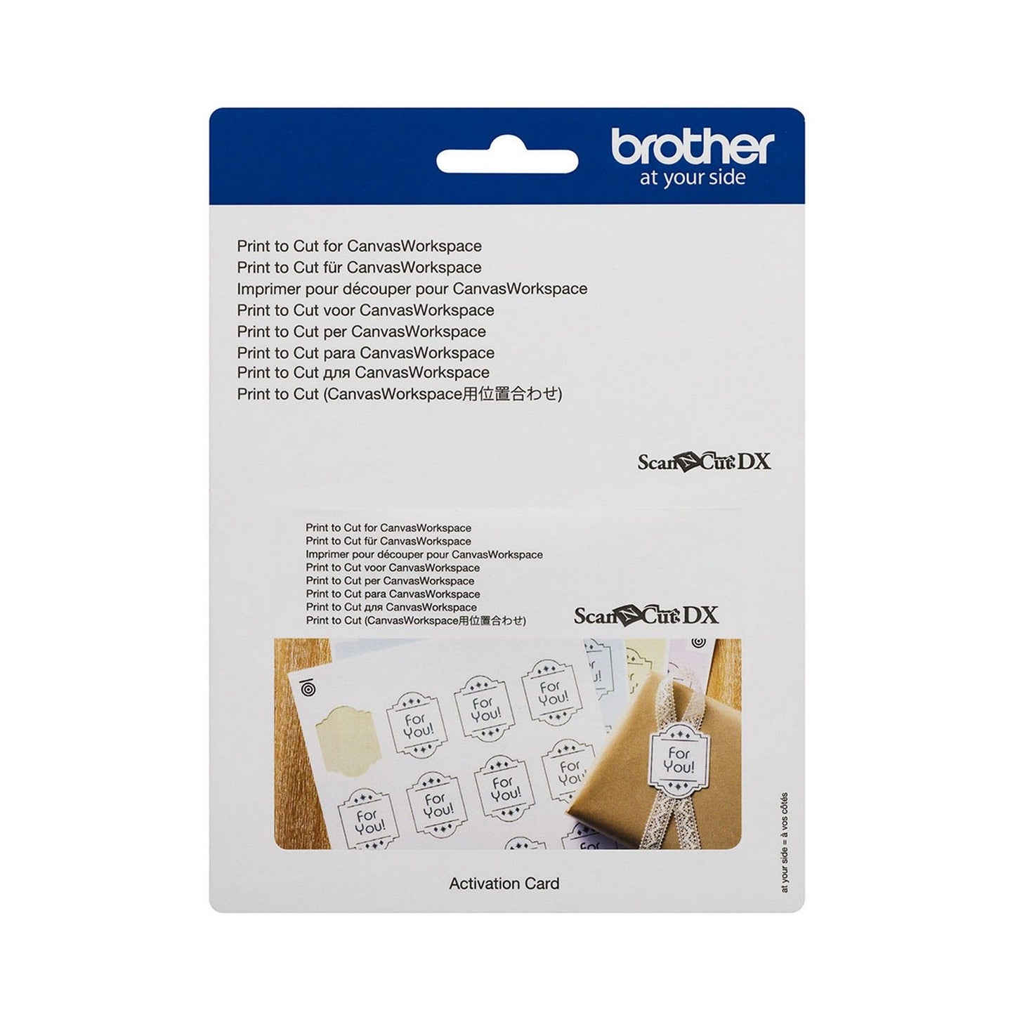 Brother • Scanncut-Aktivierungskarte zum Ausschneiden für den Canvas-Arbeitsbereich ausdrucken