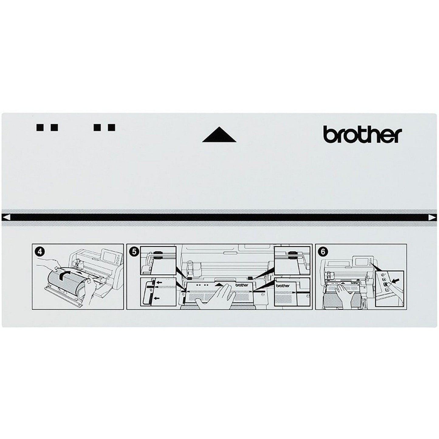 Brother • Scanncut-Vorspannblatt für Rolleneinzug 2