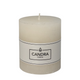 Candra rustikale Stumpenkerze Elfenbein 80 68mm
