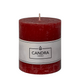 Candra rustikale Stumpenkerze Weihnachten rot 80 68mm