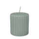 Candra Stumpenkerze gerippt mintgrün 80 68mm