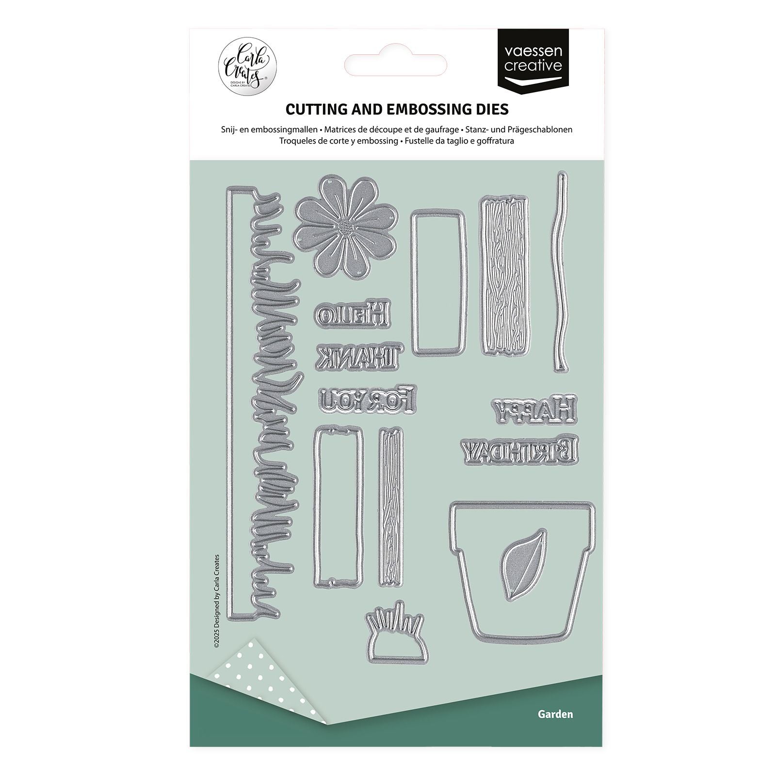 Vaessen creative • Stanz- und Prägeschablonen Garten 15 Stk.