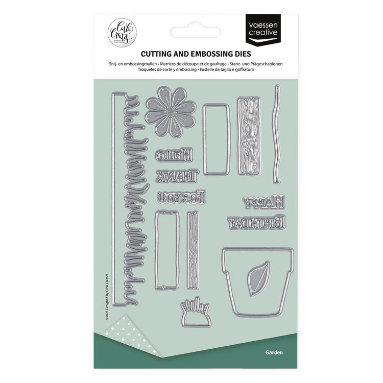 Vaessen creative • Stanz- und Prägeschablonen Garten 15 Stk.