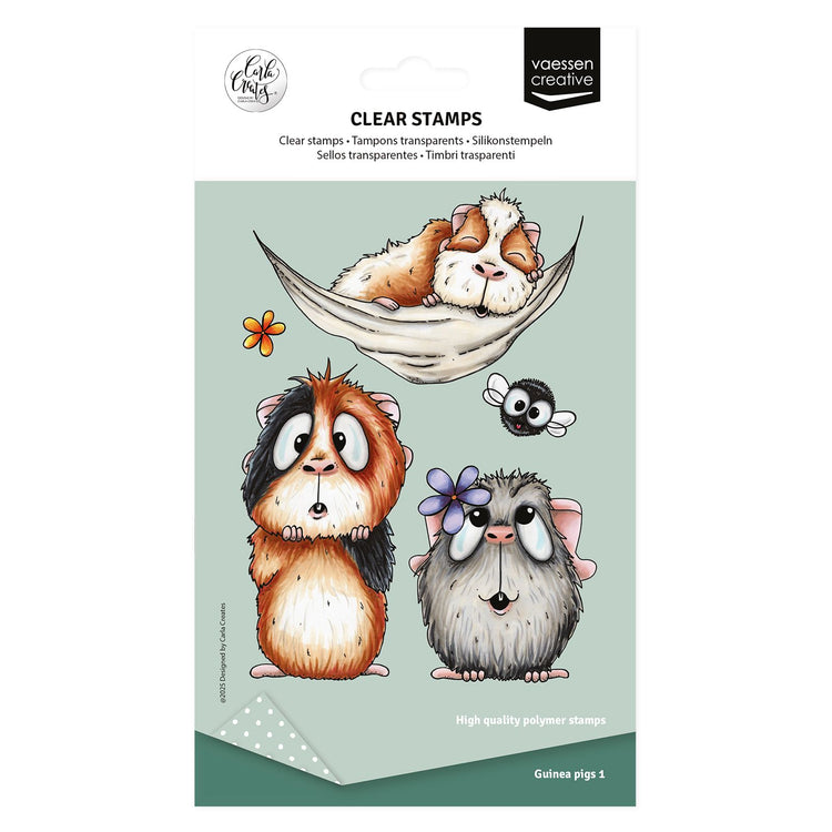 Vaessen creative • Clear Stamps Meerschweinchen 1 7tlg.