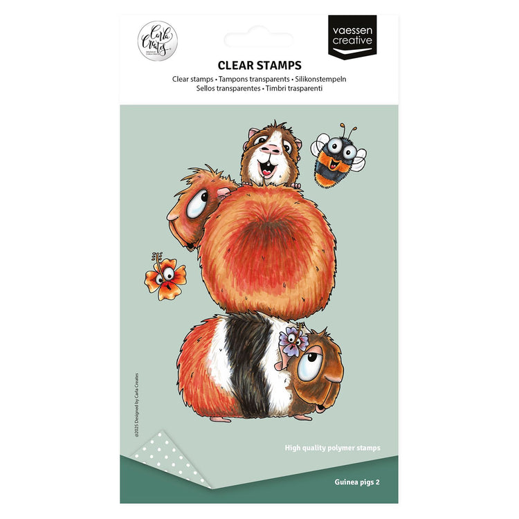 Vaessen creative • Clear Stamps Meerschweinchen 2 6 Stk.