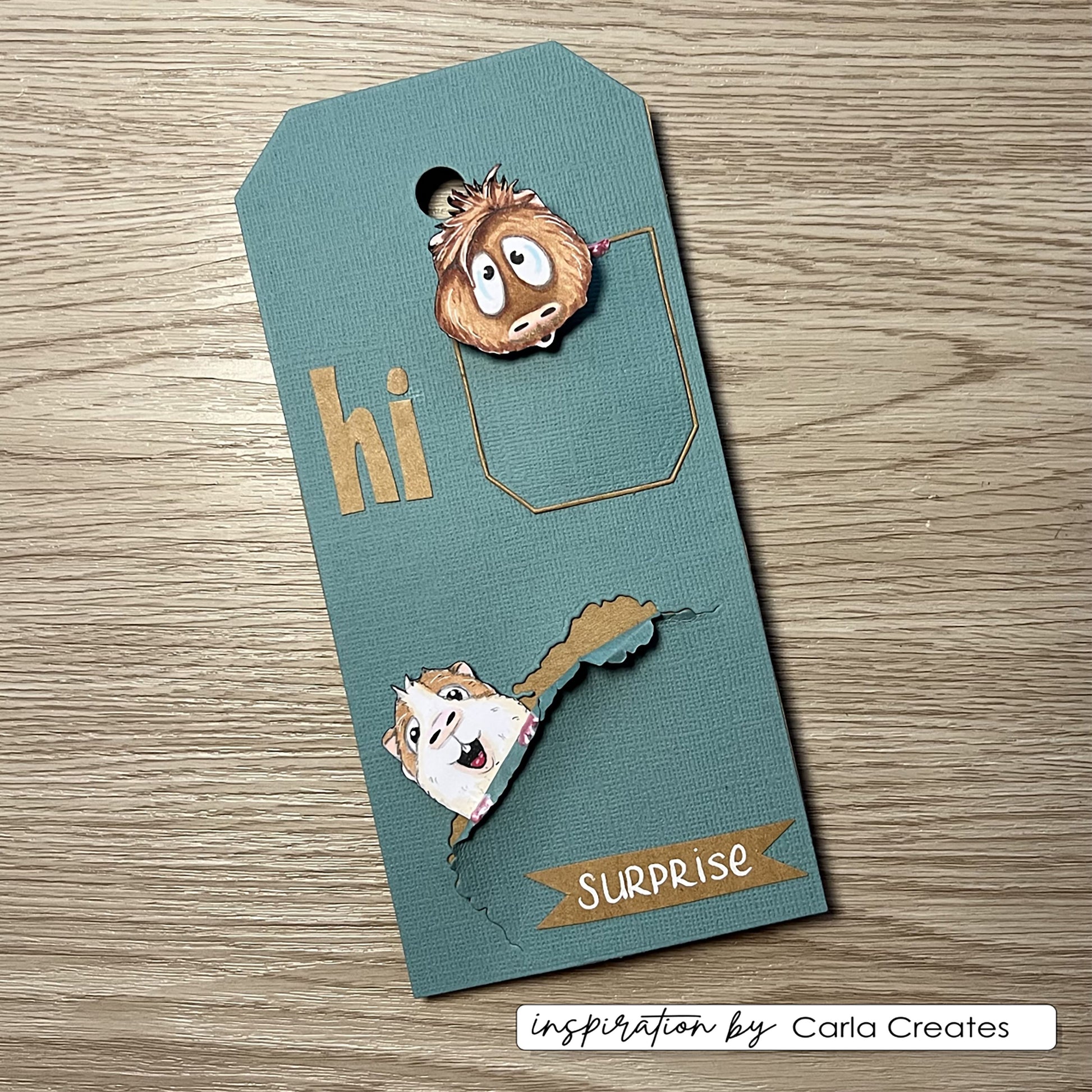 Vaessen creative • Clear Stamps Meerschweinchen 2 6 Stk.
