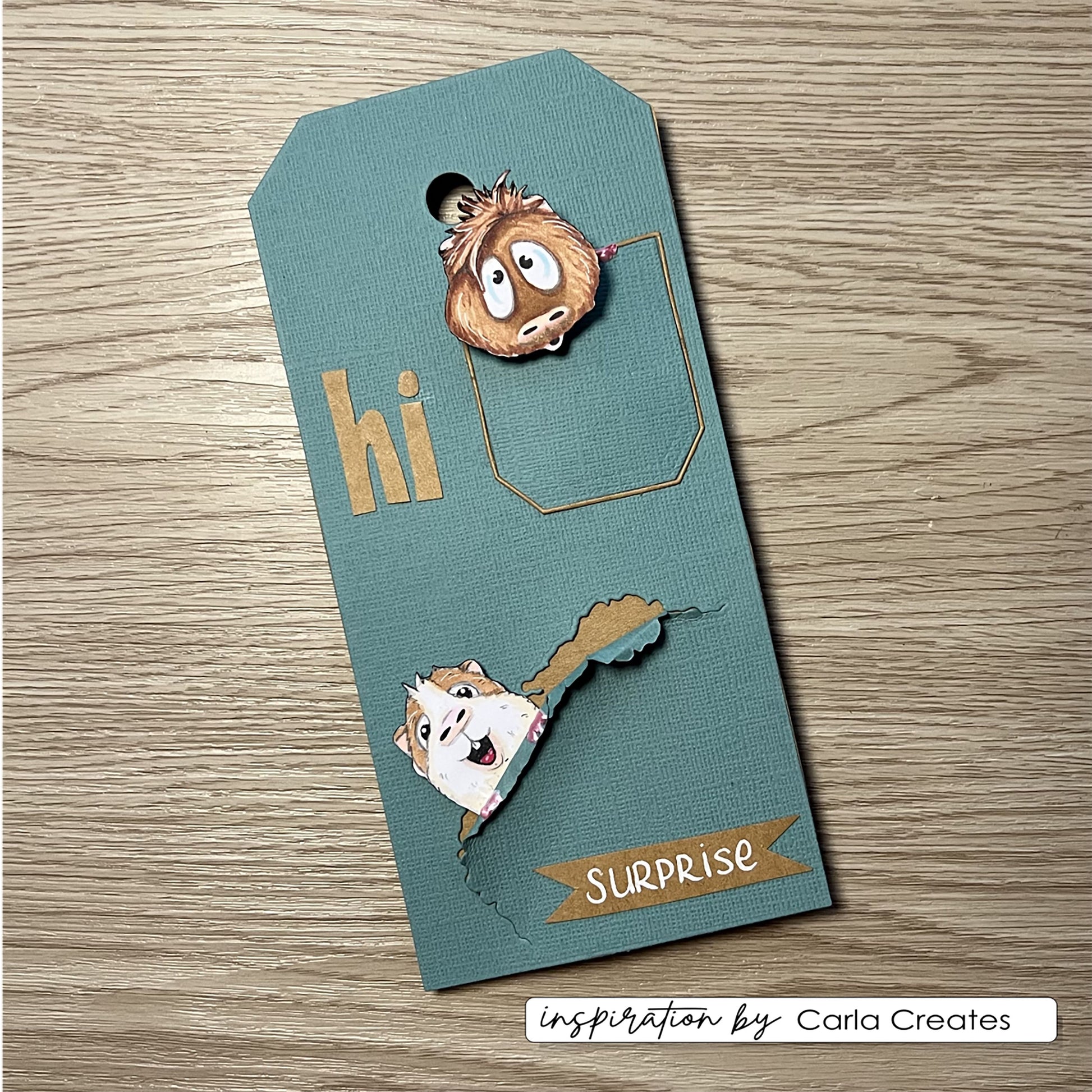 Vaessen creative • Clear Stamps Meerschweinchen 3 8St.