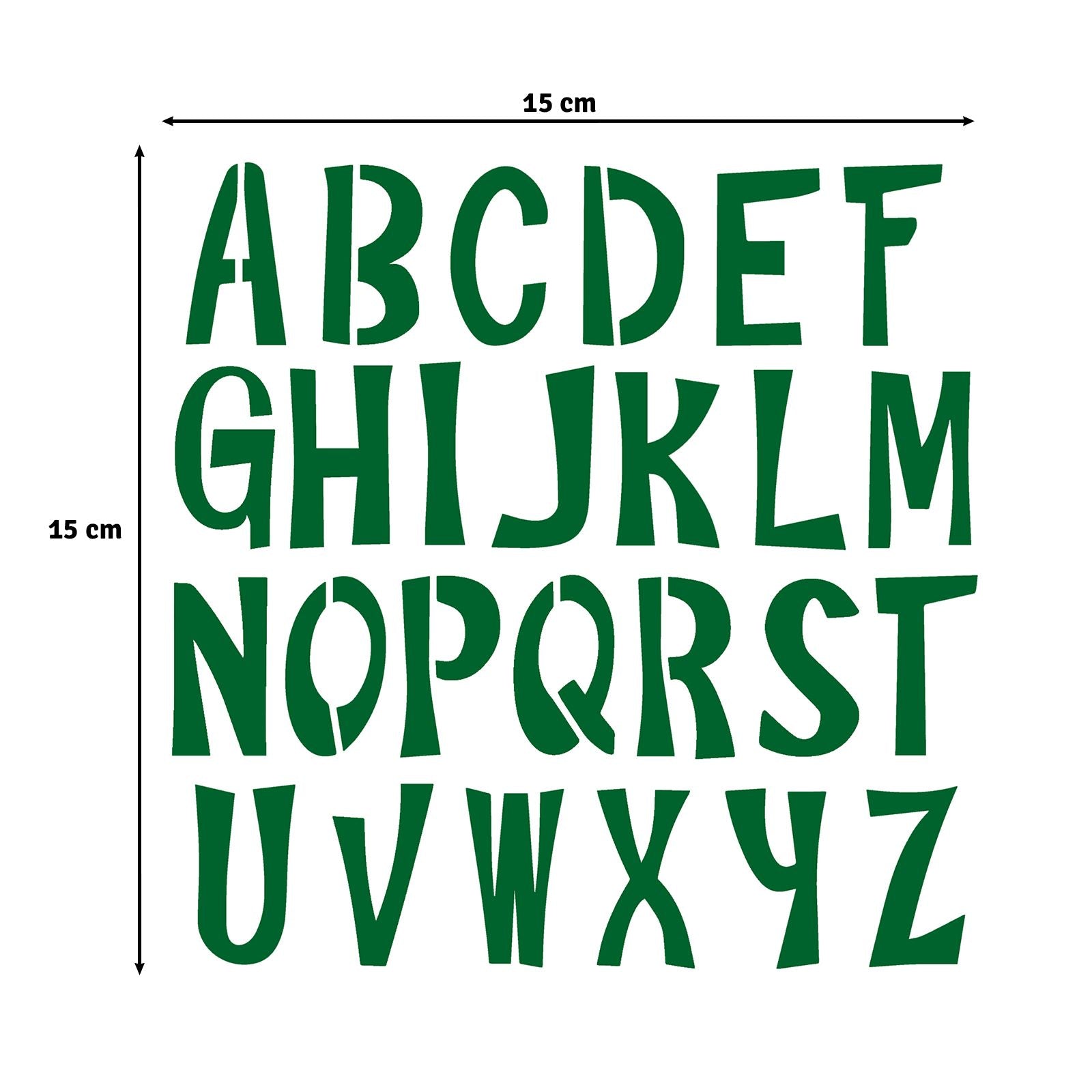 Vaessen creative • Schablone Alphabet Großbuchstaben 15x15cm