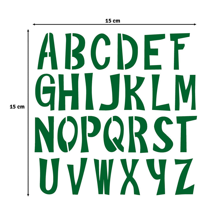 Vaessen creative • Schablone Alphabet Großbuchstaben 15x15cm