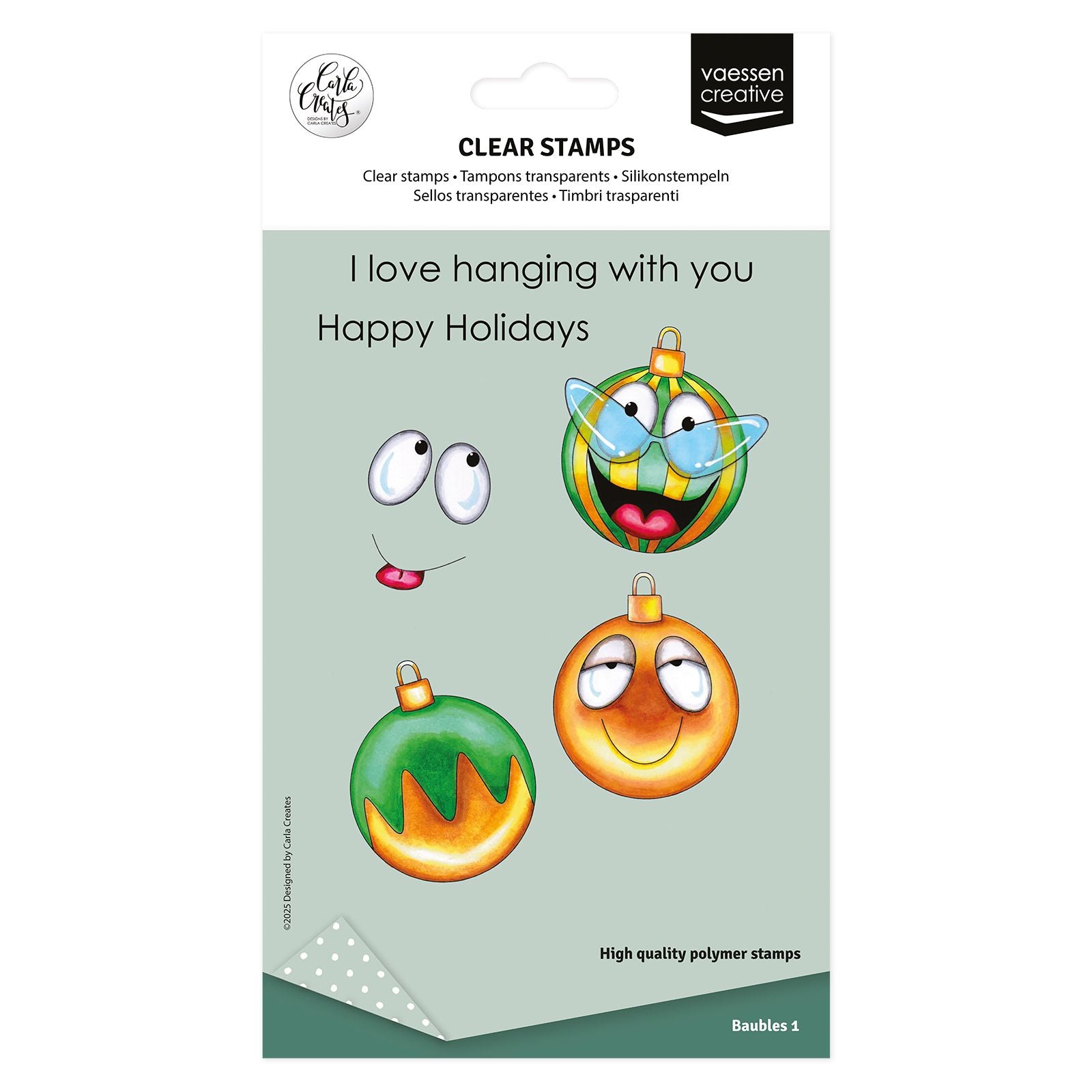 Vaessen creative • Clear Stamps Weihnachtskugeln 1 12St.