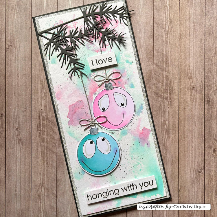 Vaessen creative • Clear Stamps Weihnachtskugeln 2 12St.