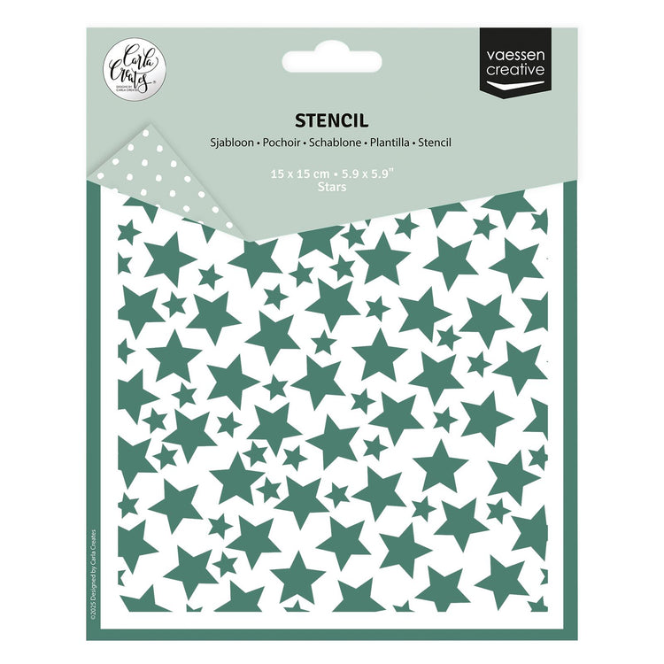 Vaessen creative • Schablone Sterne 15x15cm