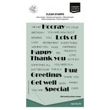 Vaessen creative • Klarsichtstempel englische Texte 34 Stk. - afbeelding 1