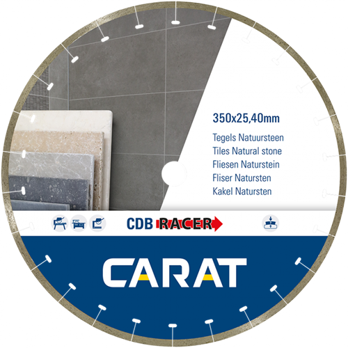 Karat cdbm350400 | Racer Diamantsägeblatt | 350 x 25,40 | Natursteinfliesen - cdbm350400