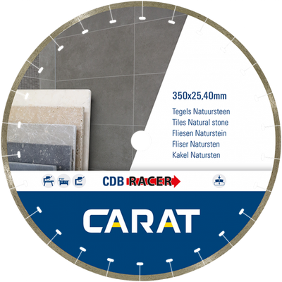 Karat cdbm350400 | Racer Diamantsägeblatt | 350 x 25,40 | Natursteinfliesen - cdbm350400
