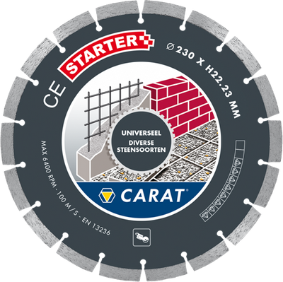 Carat ces1403000 Diamantsäge universal | trocken | 140x22,23mm | CE-Starter – ces1403000