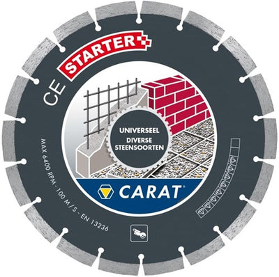 Carat ces3502000 Diamantsägeblatt zum Trockensägen – 350 x 20 mm – universell – ces3502000