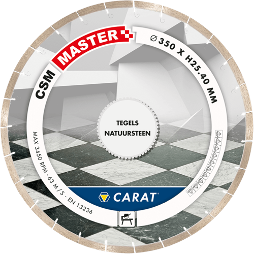 Karat-Diamant-Sägeblatt ø350 x 25,4 csm Master Naturstein