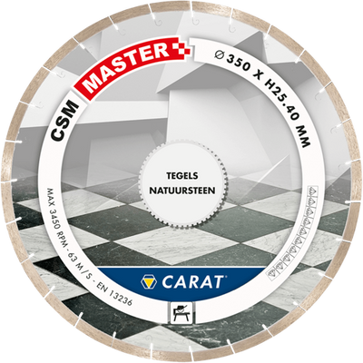 Karat-Diamant-Sägeblatt ø350 x 25,4 csm Master Naturstein