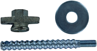 Carat Schnellspanner inkl. Flügelmutter und Unterlegscheibe für Anker M12 – ba03za0000
