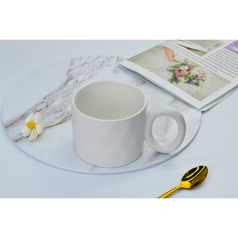 Cark Becher mattweiß 380ml ø10x8cm