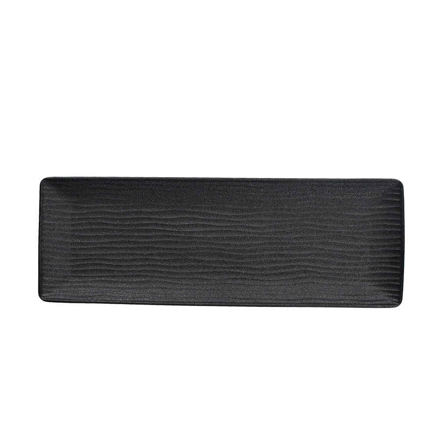 Cark Servierschüssel Ripple schwarz 38x13cm