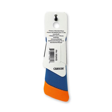 Carson Floating Key Ring für 3 Tasten Blue Orange