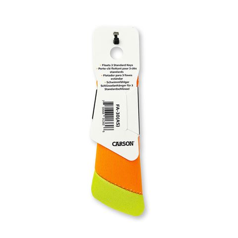Carson Floating Key Ring für 3 Tasten Orange Gelb