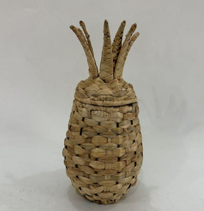 Cosydecor Ananaskorb aus Weidengeflecht, Rattan, 30 cm, Aufbewahrung