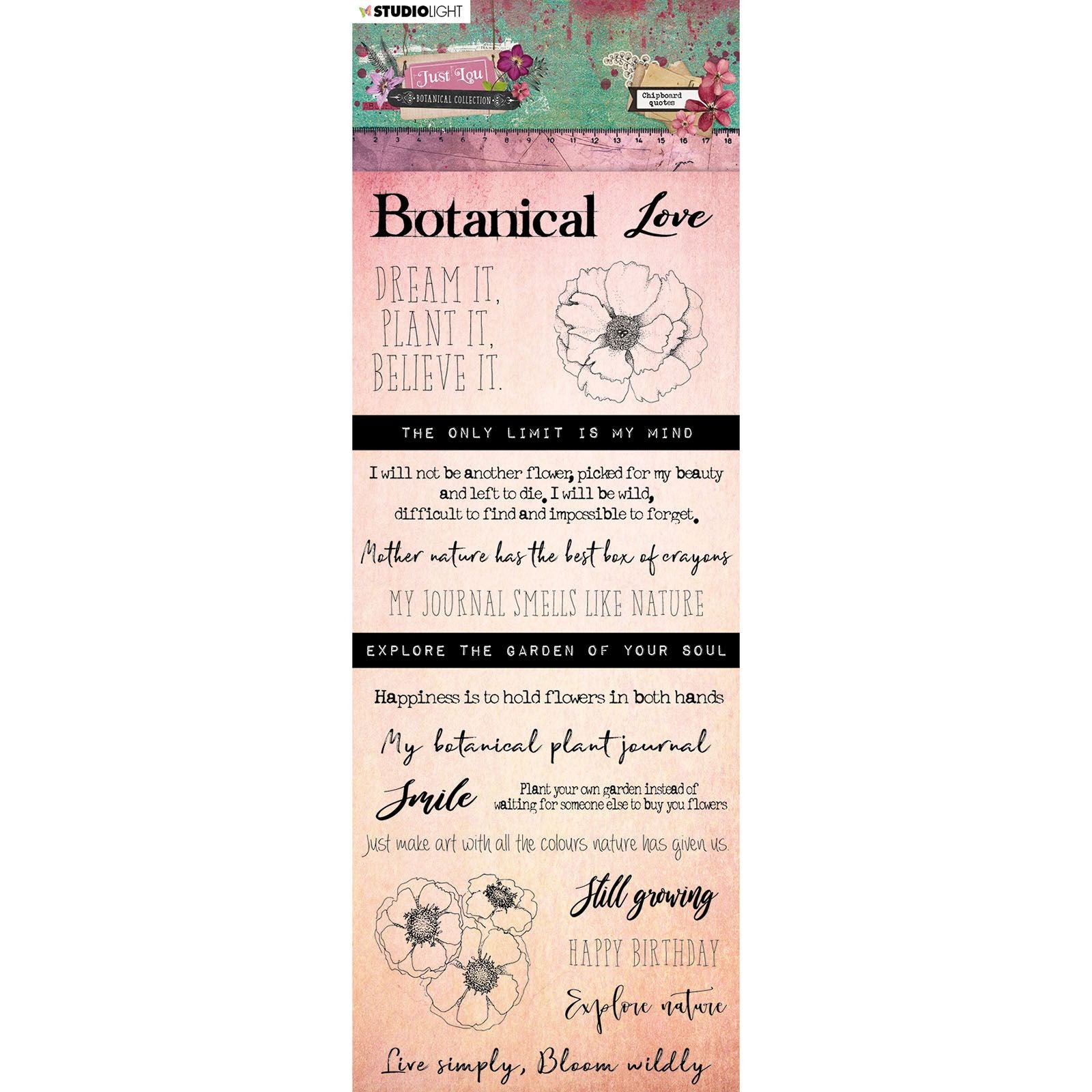 Studioleuchte • Spanplattenelemente Just Lou Botanical Collection Nr. 03