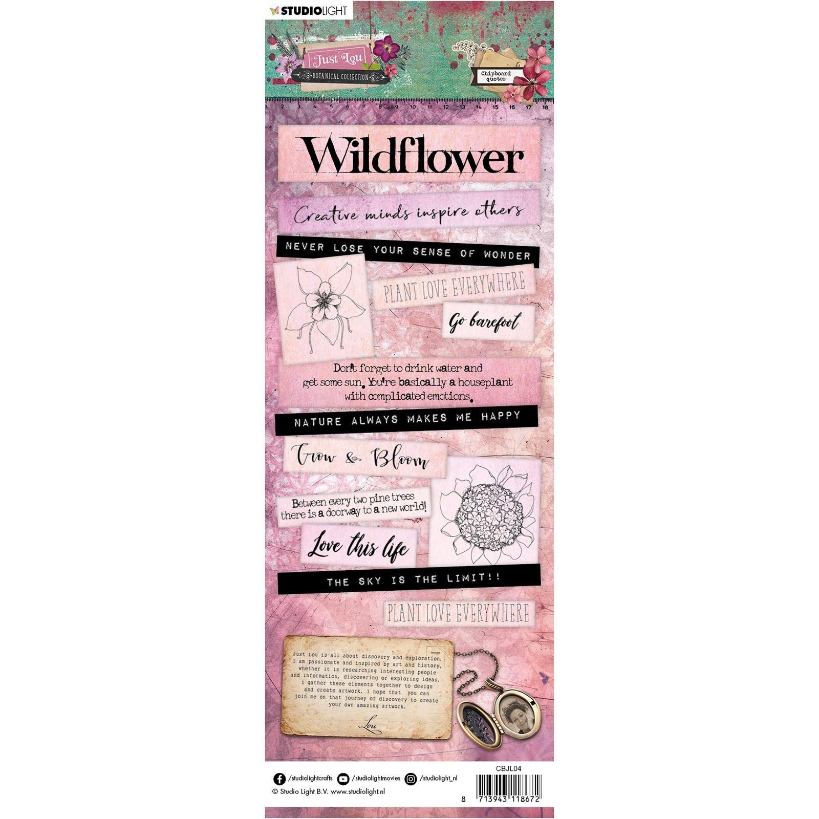 Studioleuchte • Spanplattenelemente Just Lou Botanical Collection Nr. 04