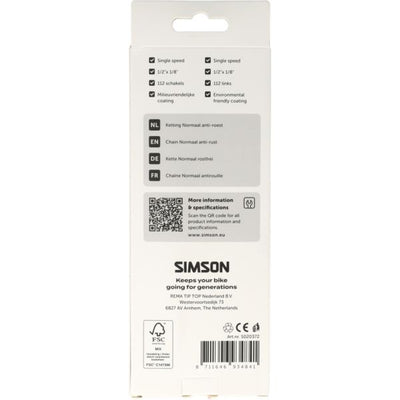 Simson-Kette normal rostfrei