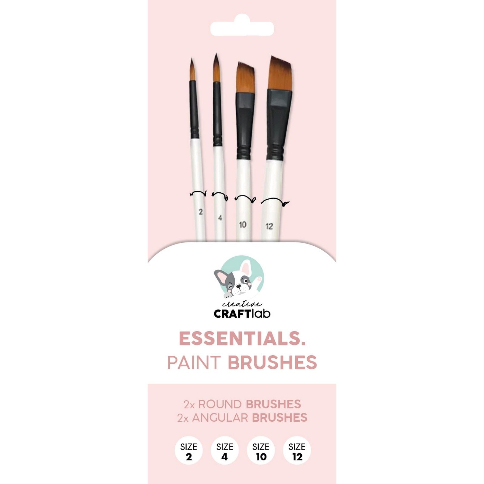 Creative Craftlab • Essentials Pinsel-Set mit 4 Stück