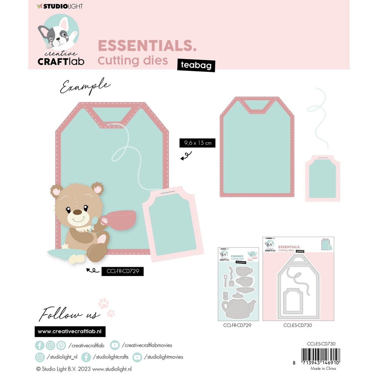 Creative Craftlab • Essentials-Schneideschablone Teebeutel