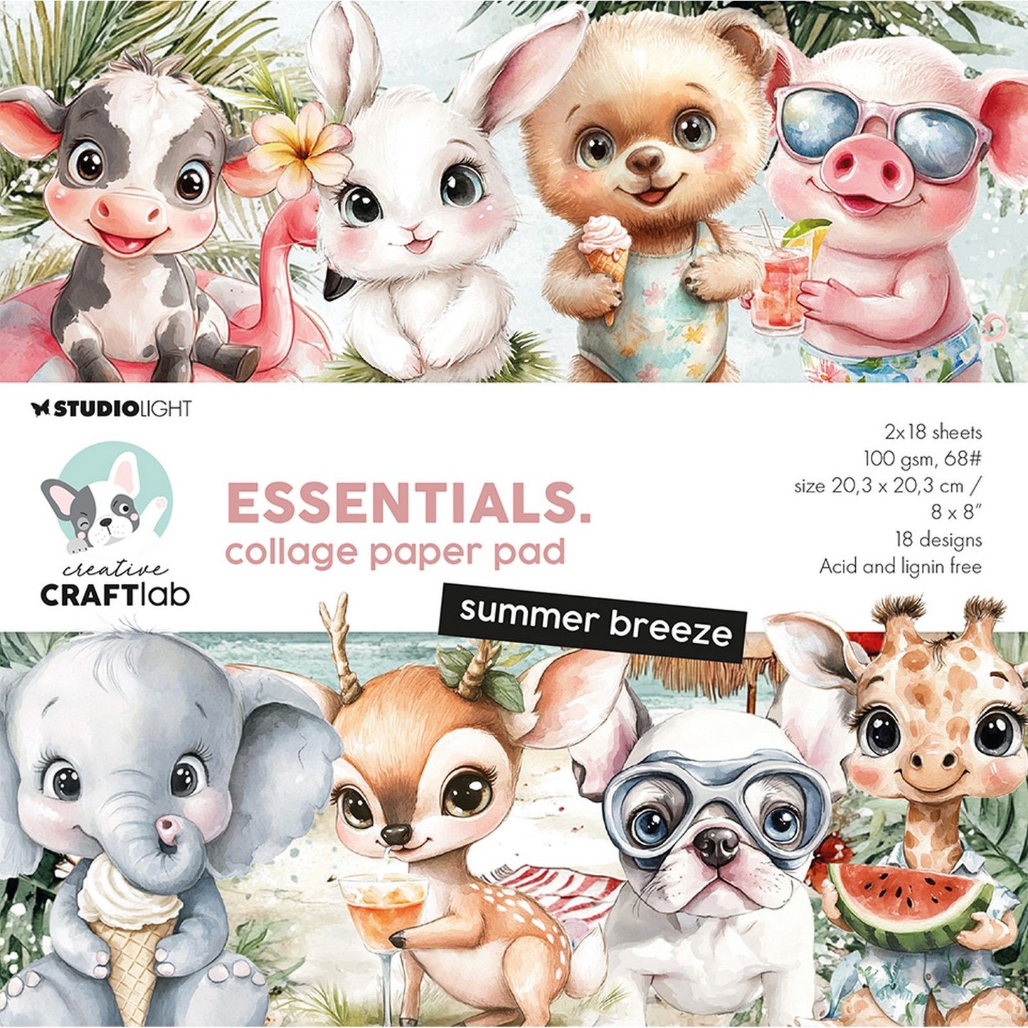 Creative Craftlab • Essentials Collage-Papierblock, Sommerbrise