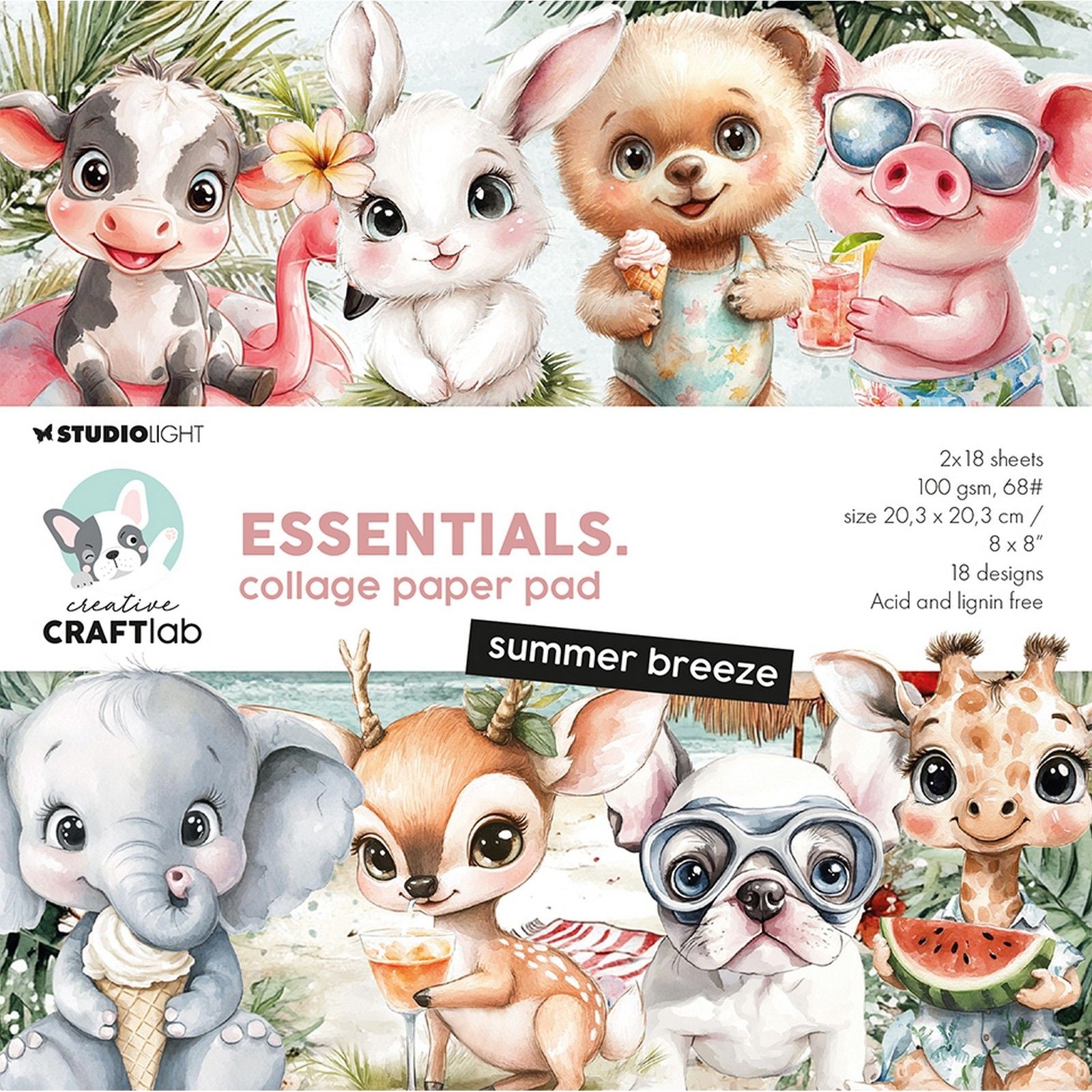 Creative Craftlab • Essentials Collage-Papierblock, Sommerbrise