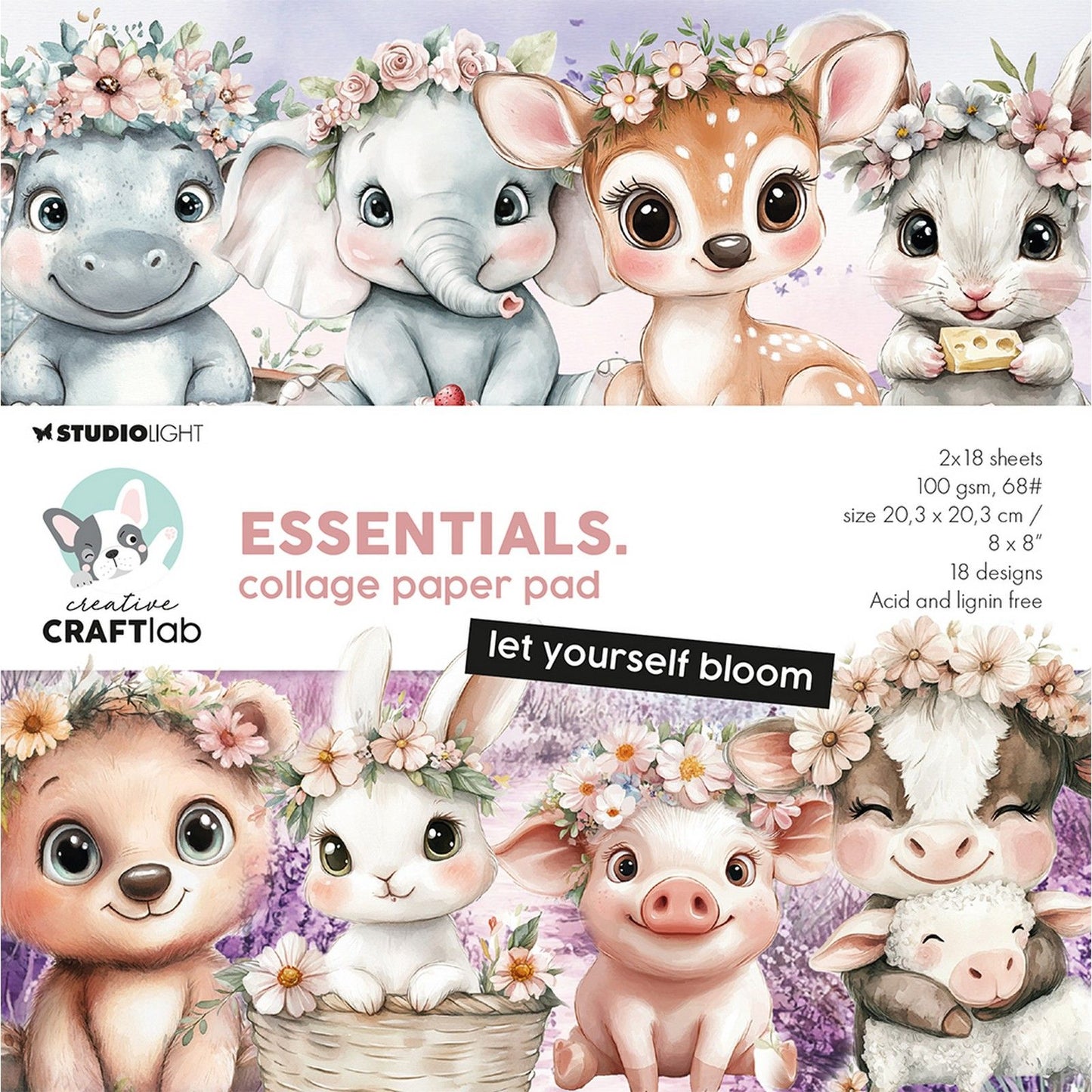 Creative Craftlab • Essentials Collage-Papierblock – lassen Sie sich erblühen