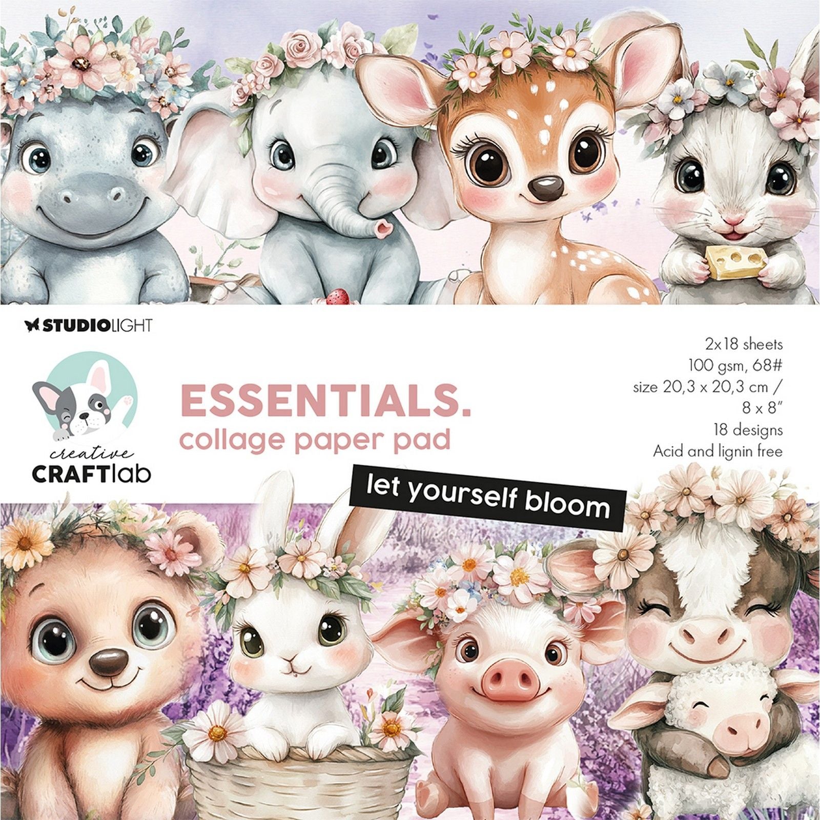 Creative Craftlab • Essentials Collage-Papierblock – lassen Sie sich erblühen