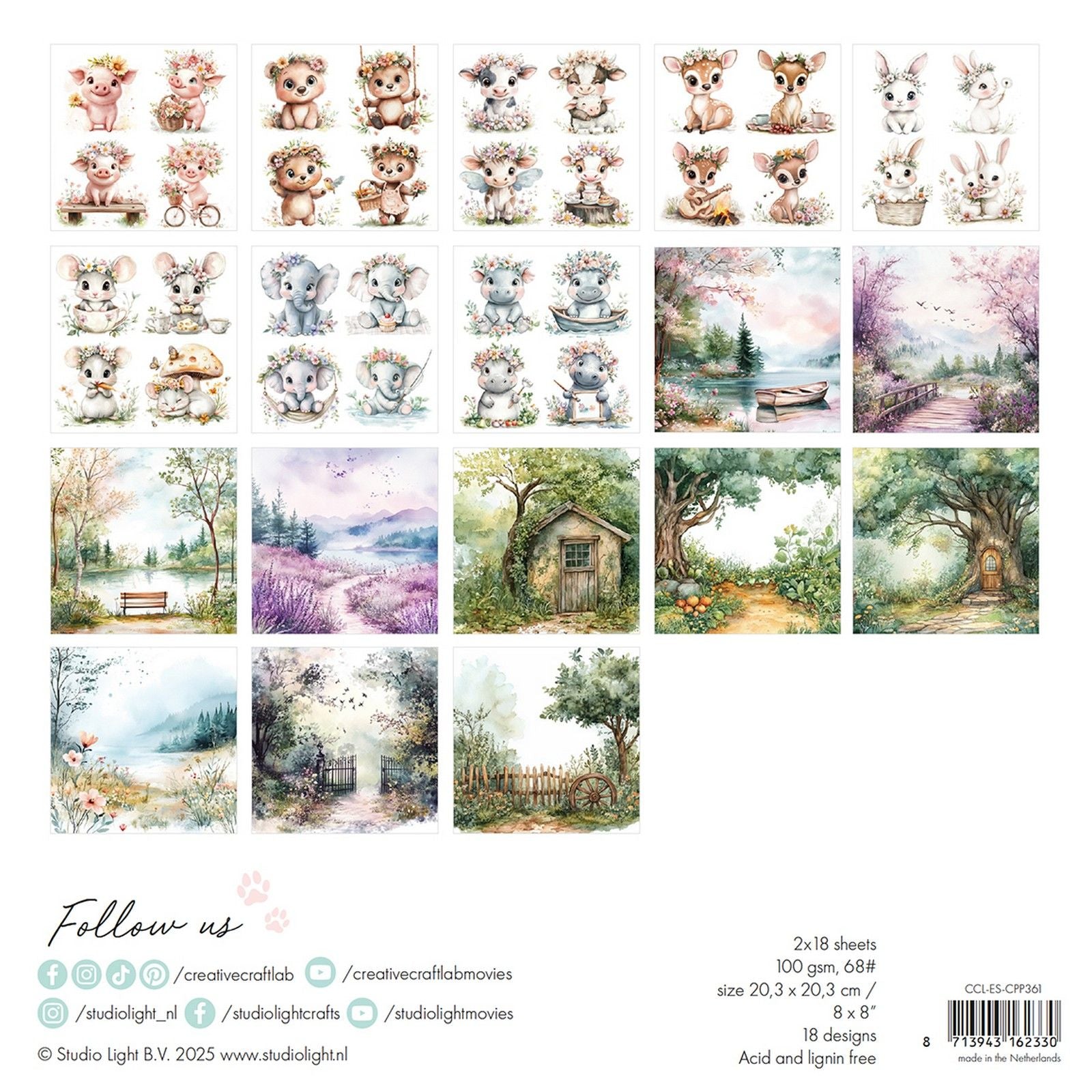 Creative Craftlab • Essentials Collage-Papierblock – lassen Sie sich erblühen
