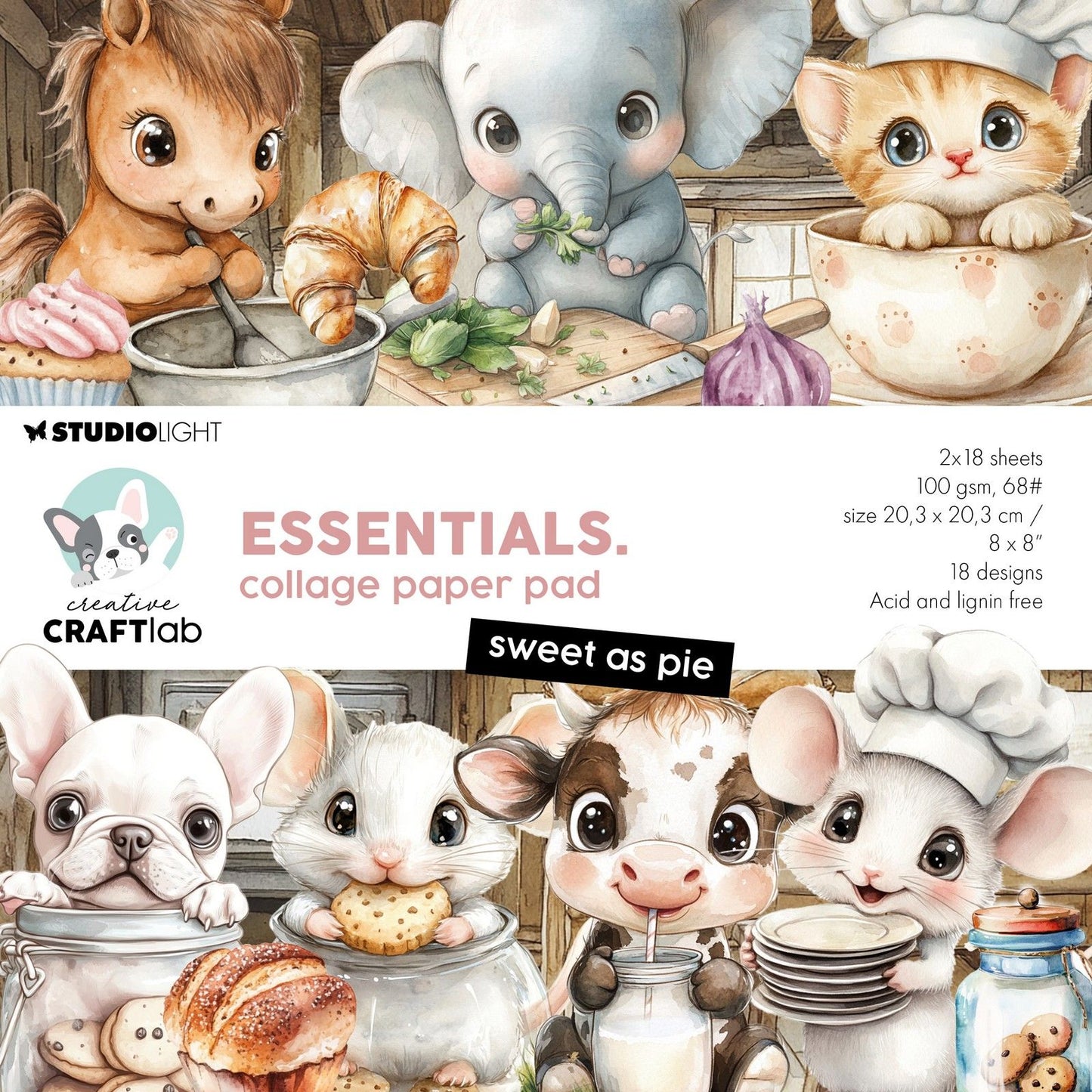 Creative Craftlab • Essentials Collage-Papierblock, superlecker