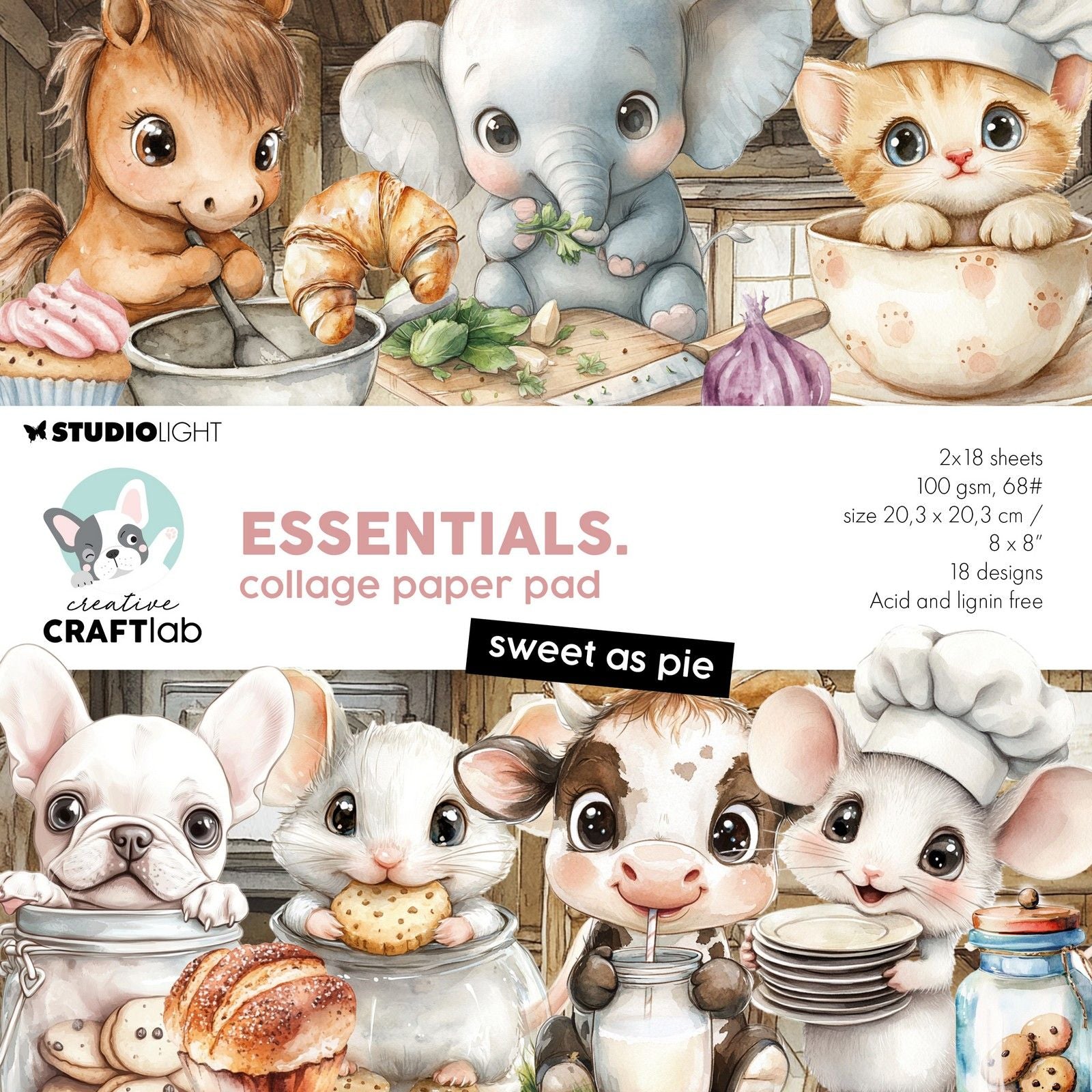 Creative Craftlab • Essentials Collage-Papierblock, superlecker