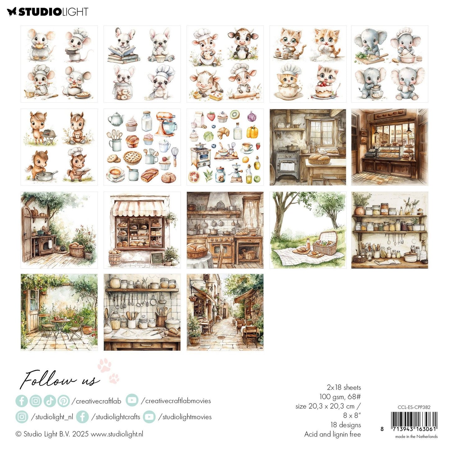 Creative Craftlab • Essentials Collage-Papierblock, superlecker