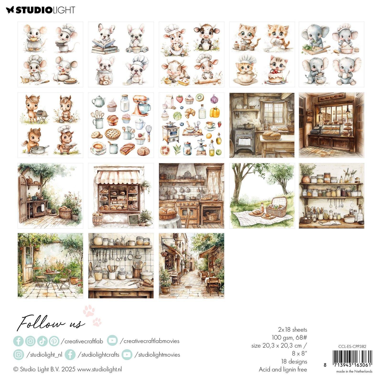 Creative Craftlab • Essentials Collage-Papierblock, superlecker