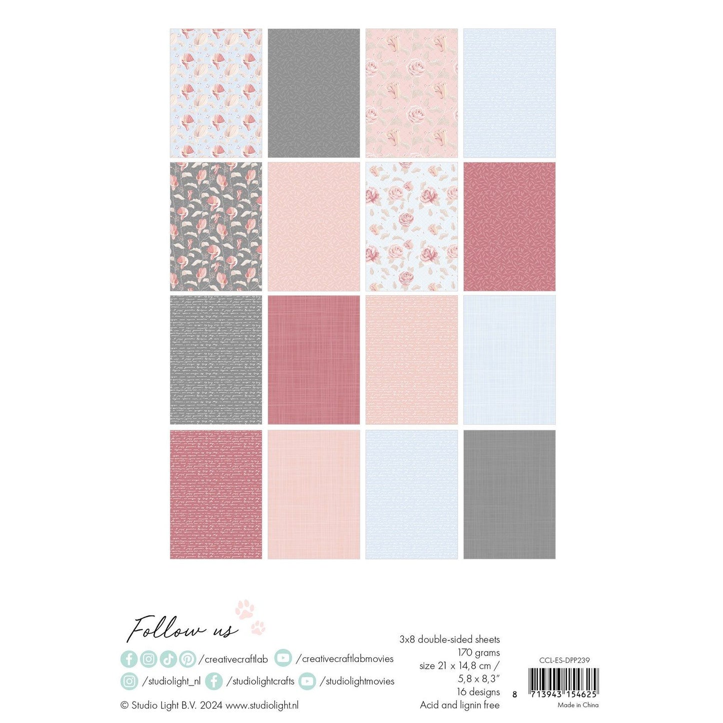 Creative Craftlab • Essentials Design-Papierblock bleibt stabil