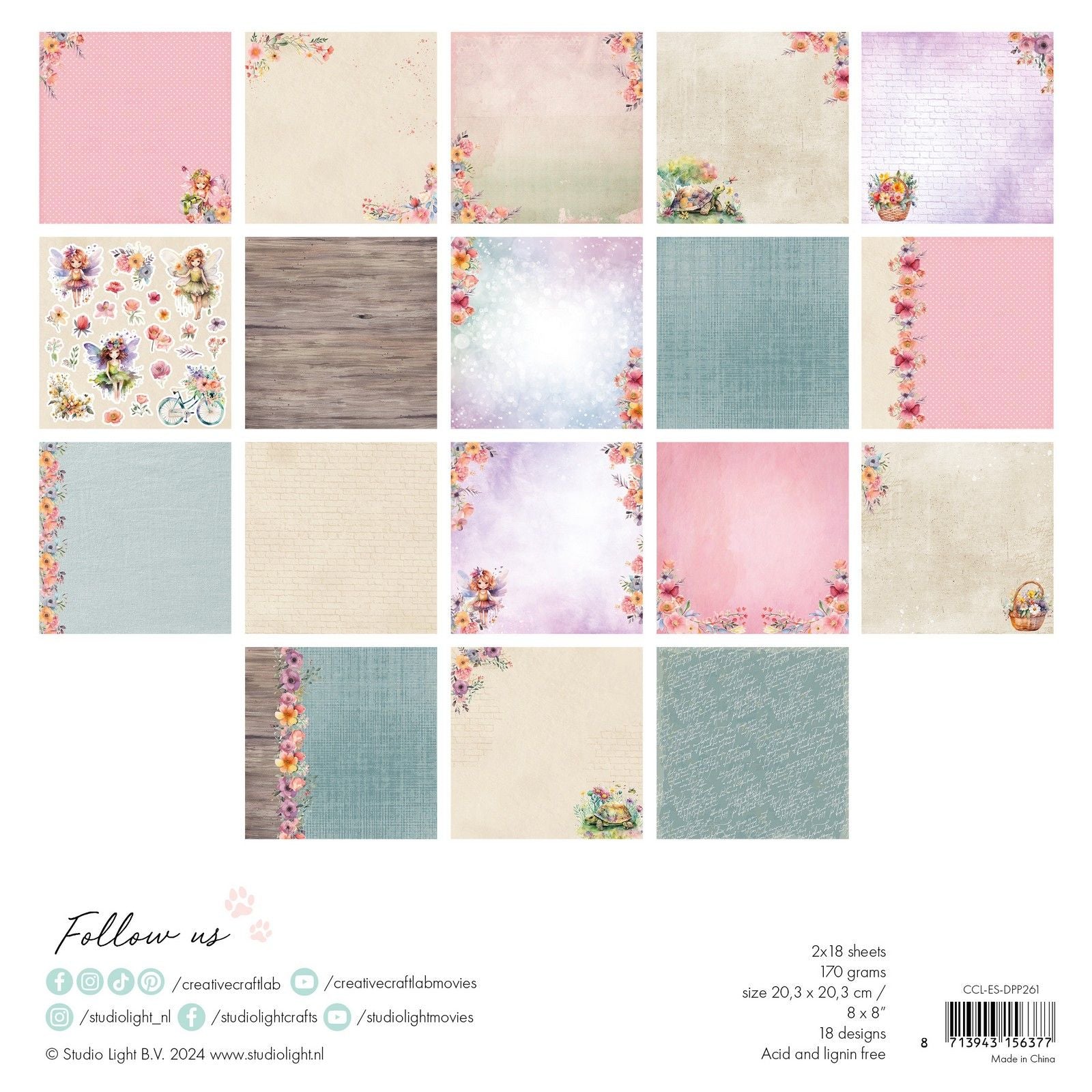 Creative Craftlab Creative Craft Lab • Essentials Designer-Papierblock Felicia
