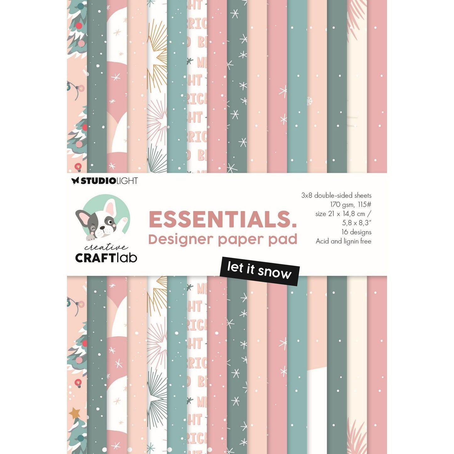 Creative Craftlab • Essentials Designer-Papierblock Lass es schneien